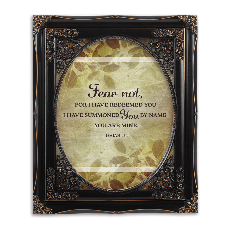 I Have Redeemed You Solid Black 8 x 10  Oval Photo Frame