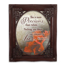 More Precious  Oval Mahogny 8 x 10  Oval Photo Frame