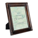 You Deserve The World Amber 8 x 10 Rope Frame
