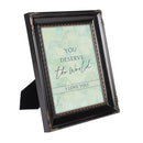 You Deserve The World Black 8 x 10 Rope Frame