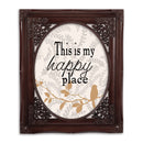 My Happy Place Oval Mahogny 8 x 10  Oval Photo Frame