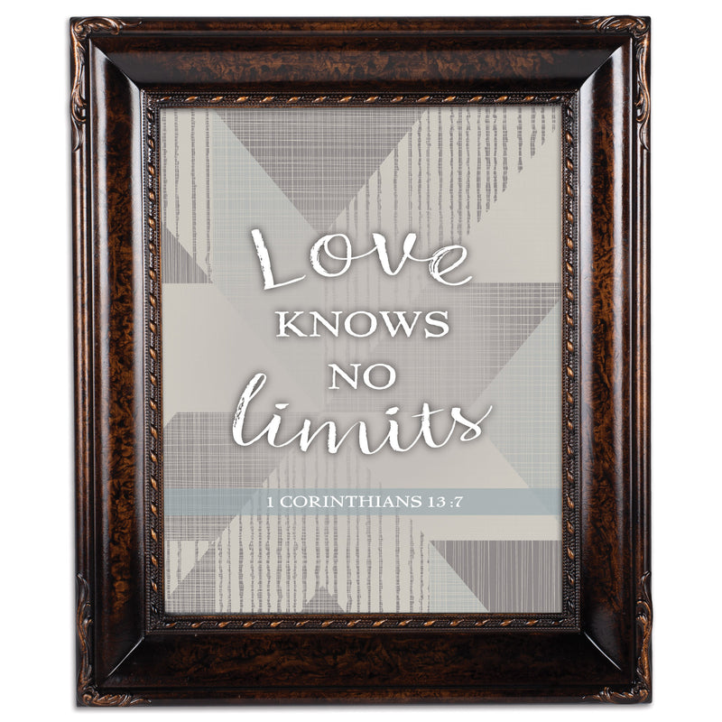 Love Knows No Limits Amber 8 x 10 Rope Trim Wall And Tabletop Photo Photo Frame