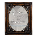 Love Knows No Limits Amber 8 x 10 Floral Cutout Wall And Tabletop Photo Frame