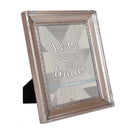 Love Knows No Limits Silver 8 x 10 Rope Frame