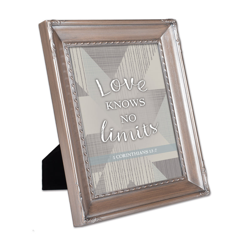 Love Knows No Limits Silver 8 x 10 Rope Frame