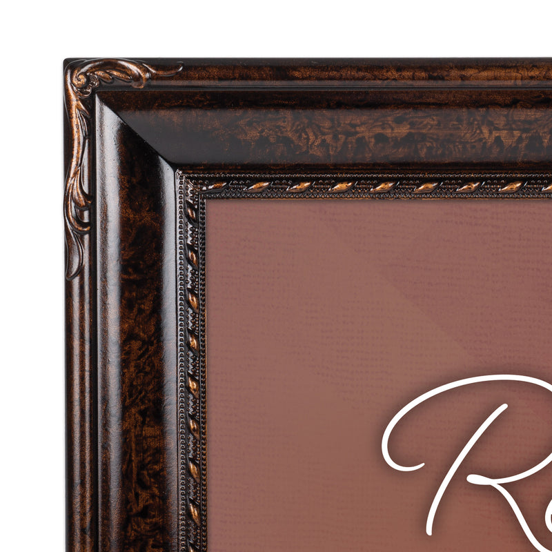 Rejoice In The Lord Amber 8 x 10 Rope Frame
