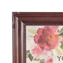 Love Laughter Happily Ever After Mahogony 8 x 10 Rope Frame