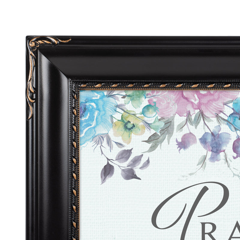 Pray Without Ceasing Black 8 x 10 Rope Frame
