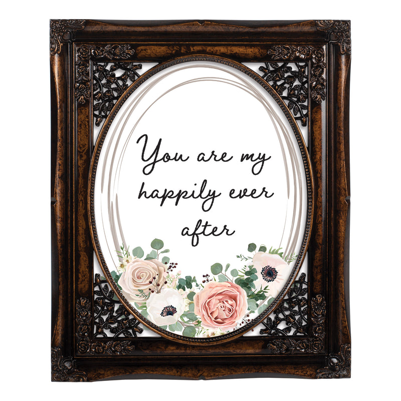 My Happily Ever After Amber 8 x 10 Floral Cutout Wall And Tabletop Photo Frame