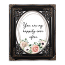 My Happily Ever After Black 8 x 10 Floral Cutout Wall And Tabletop Photo Frame
