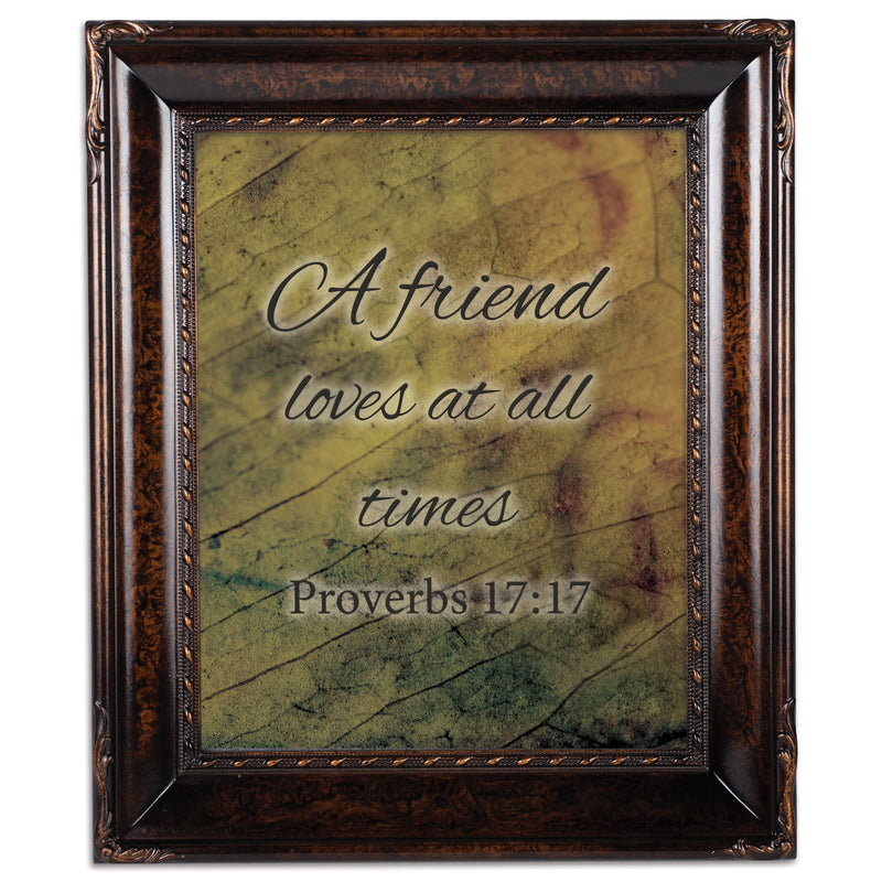Friend Loves At All Times Amber 8 x 10 Rope Trim Wall And Tabletop Photo Photo Frame