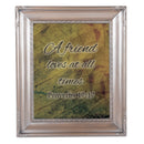 Friend Loves At All Times Silver Greybrush 8 x 10 Rope Trim Wall And Tabletop Photo Photo Frame