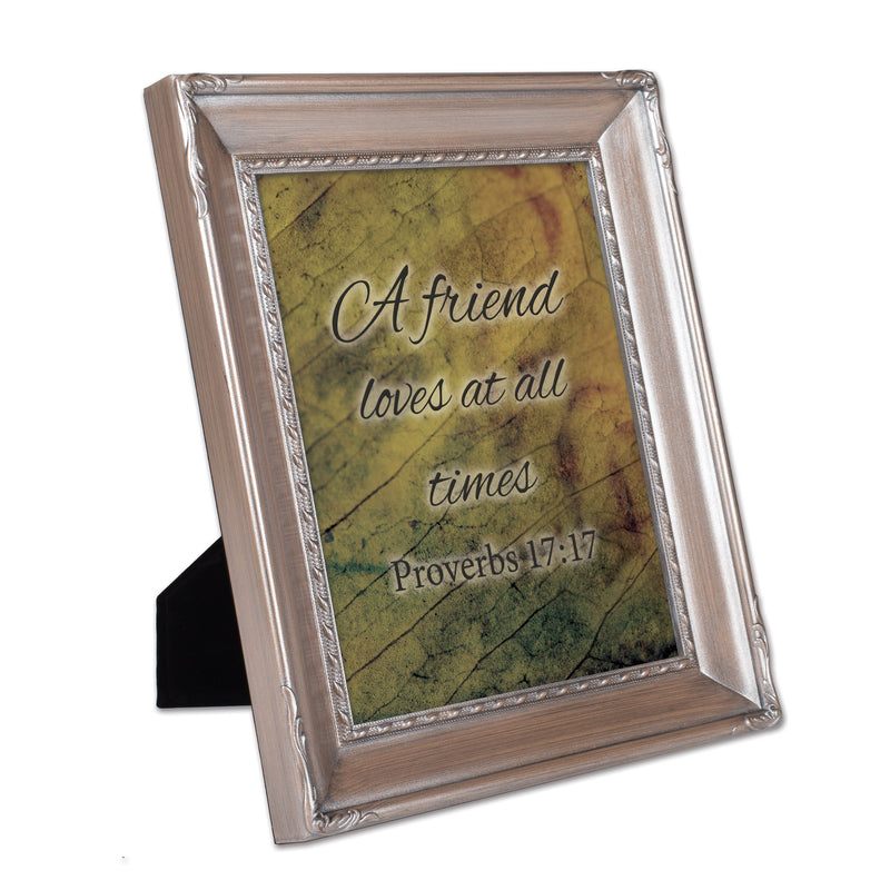 Friend Loves At All Times Silver 8 x 10 Rope Frame