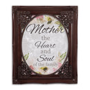 Mother Of The Family Mahogony 8 x 10 Floral Cutout Wall And Tabletop Photo Frame