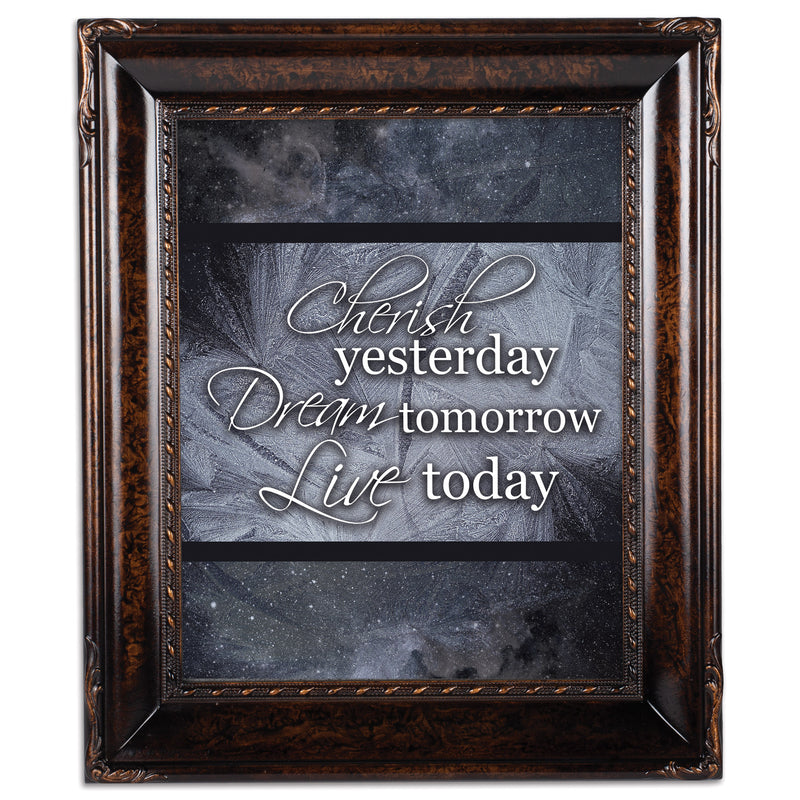 Dream Tomorrow Live Today Amber 8 x 10 Rope Trim Wall And Tabletop Photo Photo Frame