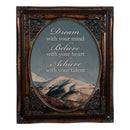 Achieve With Your Talent Amber 8 x 10 Floral Cutout Wall And Tabletop Photo Frame