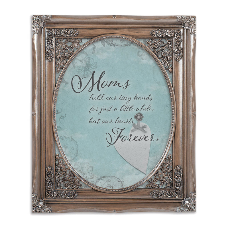 Mom Hold Our Hands Oval Silver 8 x 10  Oval Photo Frame