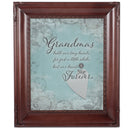 Grandma Hold Hands Mahogny 8 x 10  Photo Frame