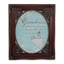 Grandma Hold Hands Oval Mahogny 8 x 10  Oval Photo Frame