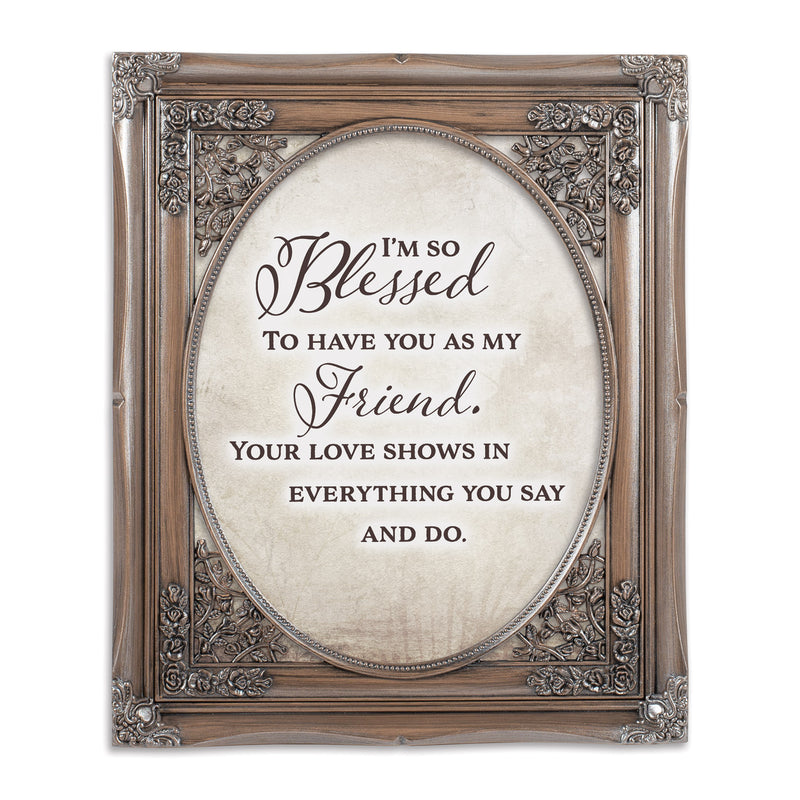 I Am So Blessed Oval Silver 8 x 10  Oval Photo Frame