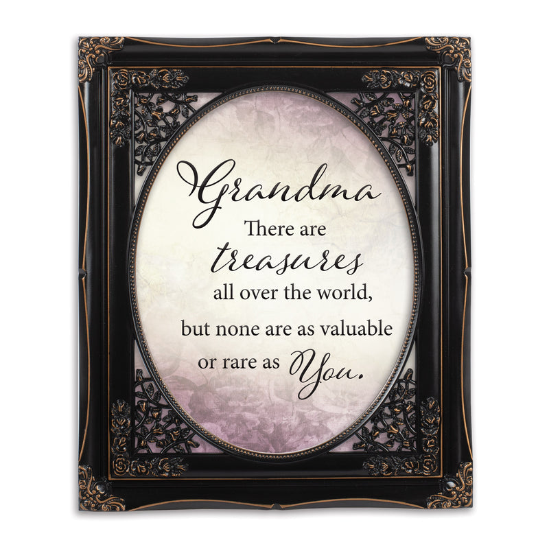 Grandma Treasures Solid Black 8 x 10  Oval Photo Frame