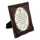 Palm of His Hand Irish Blessing Mahogany 8 x 10 Photo Frame