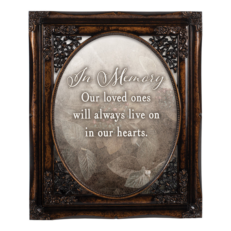 In Memory Loved Ones Oval Amber 8 x 10  Oval Photo Frame