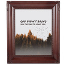 Bring You Leave You Mahogny 8 x 10  Photo Frame