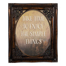 Enjoy Simple Things Oval Amber 8 x 10  Oval Photo Frame