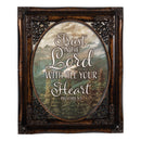 Trust In The Lord Oval Amber 8 x 10  Oval Photo Frame