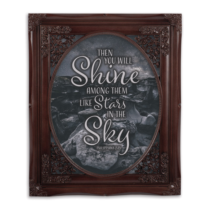 Stars In The Sky Oval Mahogny 8 x 10  Oval Photo Frame