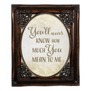 You'll Never Know Oval Amber 8 x 10  Oval Photo Frame
