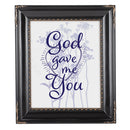 God Gave Me You Black Rope 8 x 10 Photo Frame