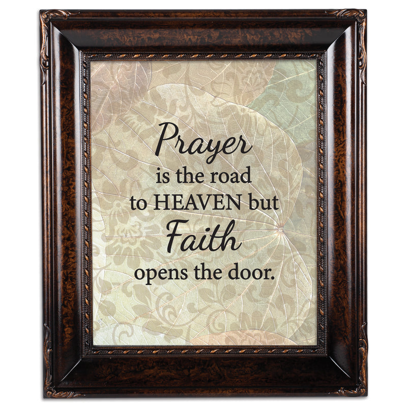 Faith Opens the Door Burlwood Rope 8 x 10 Photo Frame