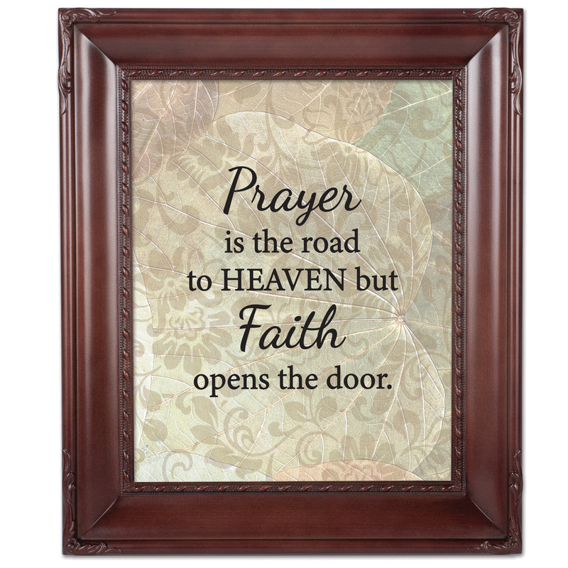 Faith Opens the Door Mahogany Rope 8 x 10 Photo Frame