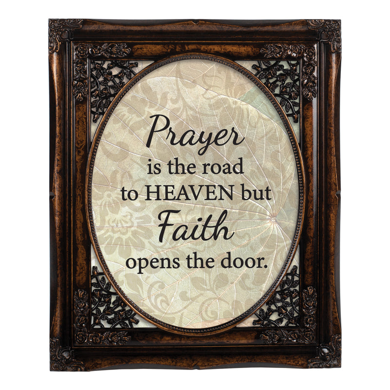 Faith Opens the Door Burlwood 8 x 10 Photo Frame