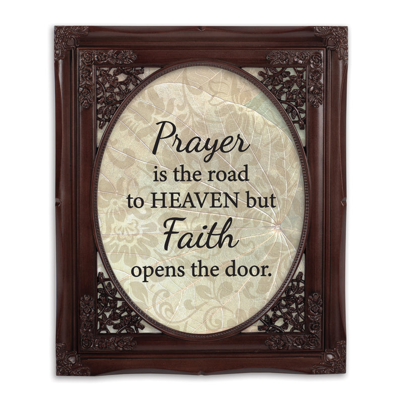 Faith Opens the Door Mahogany 8 x 10 Photo Frame