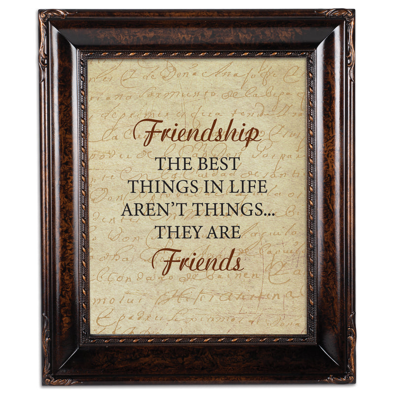 Friendship is the Best Burlwood Rope 8 x 10 Photo Frame