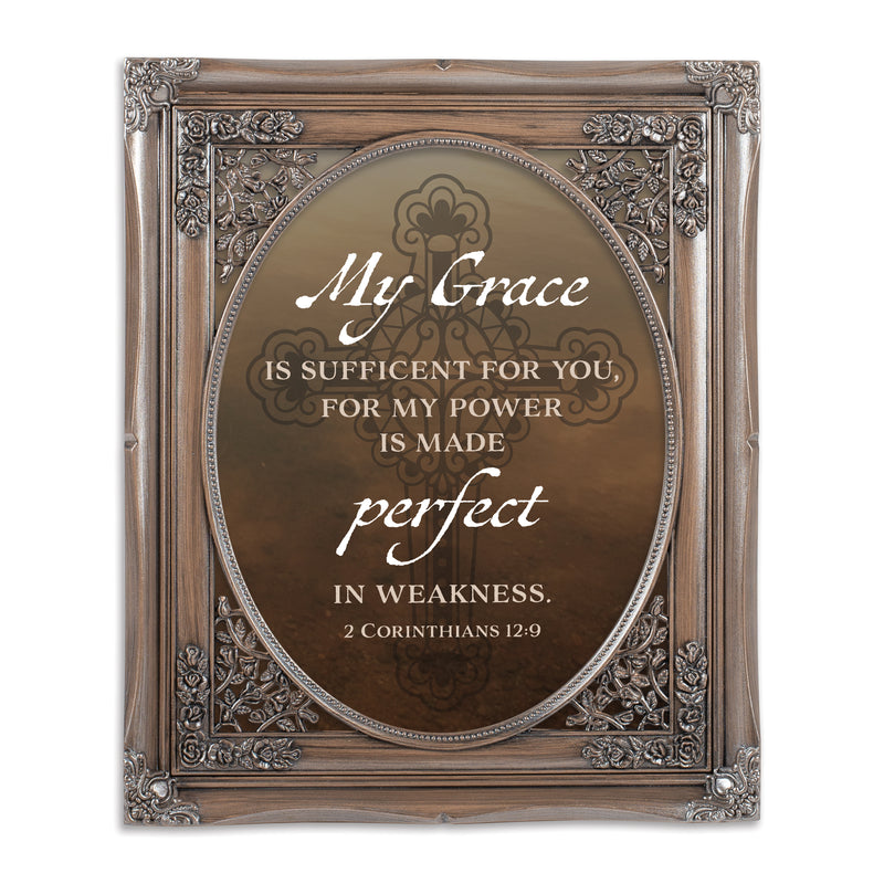 My Grace is Sufficient Silver 8 x 10 Photo Frame