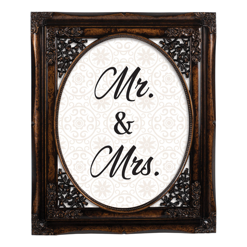 Mr. & Mrs. Burlwood 8 x 10 Photo Frame