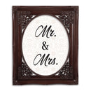 Mr. & Mrs. Mahogany 8 x 10 Photo Frame