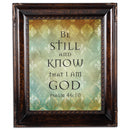 Be Still Burlwood Rope 8 x 10 Photo Frame