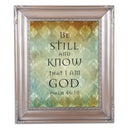 Be Still Silver Rope 8 x 10 Photo Frame