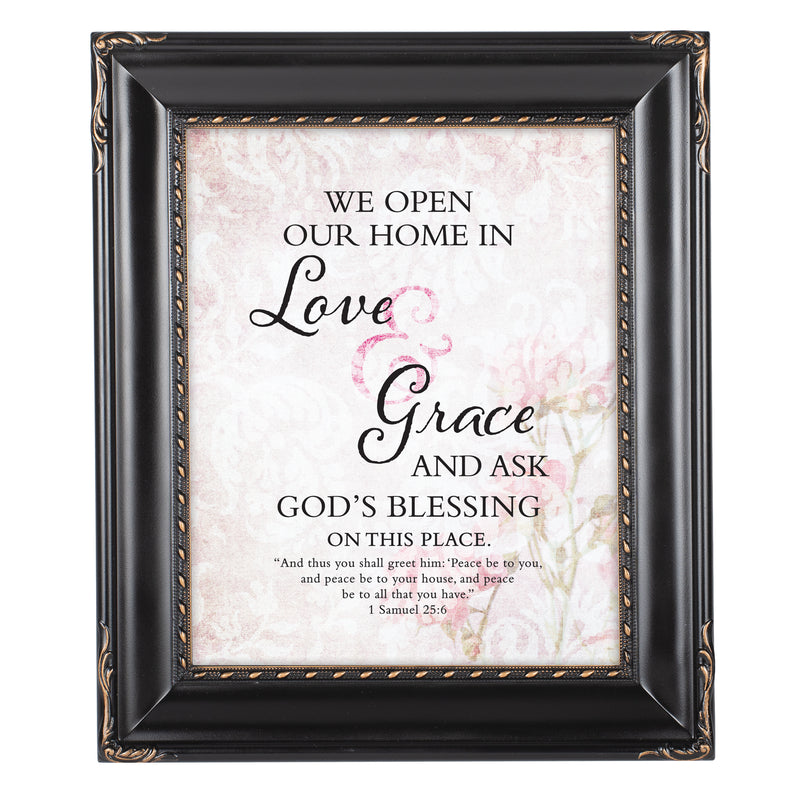 Love & Grace Black Rope 8 x 10 Photo Frame