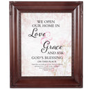 Love & Grace Mahogany Rope 8 x 10 Photo Frame
