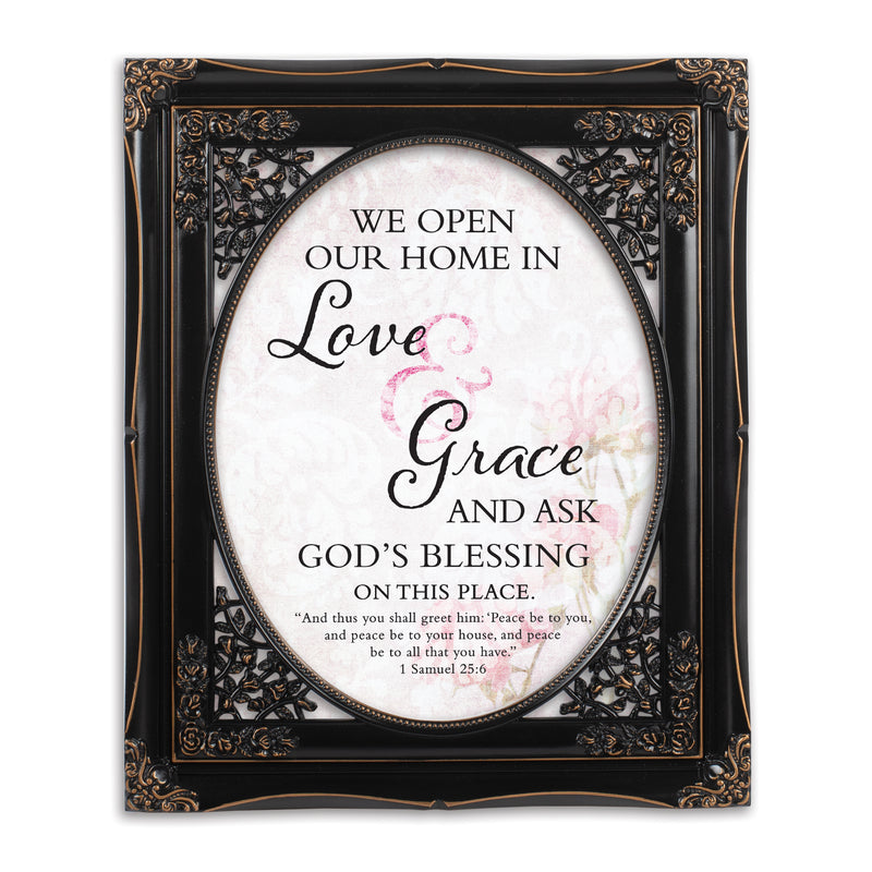 Love & Grace Black 8 x 10 Photo Frame