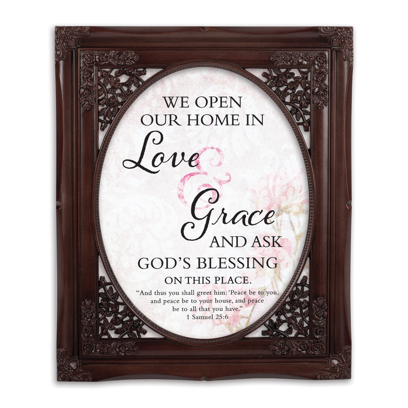 Love & Grace Mahogany 8 x 10 Photo Frame
