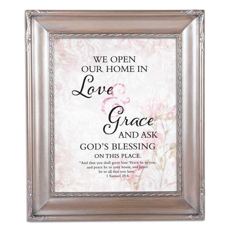 Love & Grace Silver Rope 8 x 10 Photo Frame