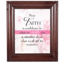 Confidence in Hope Mahogany Rope 8 x 10 Photo Frame