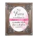 Confidence in Hope Silver 8 x 10 Photo Frame